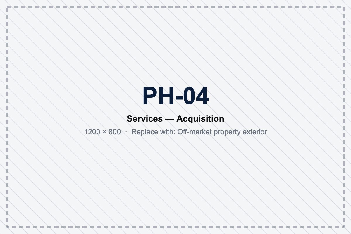 PH-04 placeholder — Off-market property exterior